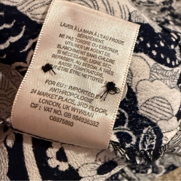 Anthropologie 34 of 52 Conversations Floral Long Sleeve Dress - Picture 8 of 8